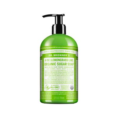 Dr. Bronner's Organic Sugar Soap 4-in-1 Lemongrass Lime (Pump) 355ml